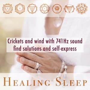 Crickets and wind with 741Hz sound find solutions and self-express - Healing Sleep