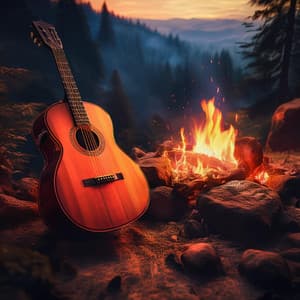 Guitar Meditation at the Hearth: Calming Flames and Melodies - Spanish Guitar