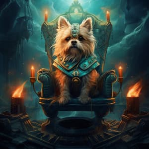 Canine Thunder Echoes: Musical Howls - Wind Sounds