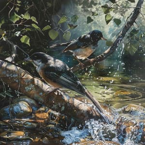 Binaural Meditation with Birds Creek and Nature Sounds - Forest Sounds FX