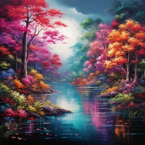 River's Mindful Meditation: Serene Waterside Music - Stormy Station