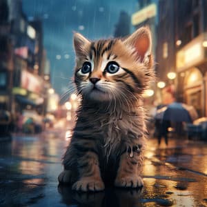 Zen Cat Symphony: Soothing Music with Thunder Sounds - Essential Nature Sound