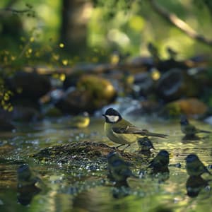 Peaceful Creek Meditation: Binaural Sounds of Nature and Birds - Meditate Sleep Relax