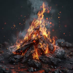 Binaural Fire Night: Warm Soundscapes - Binaural Beats Brain Waves