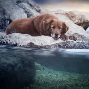 Rainy Dog Dreamland: Ambient Sound and Serene Water Slumber - Ambient Sample Library