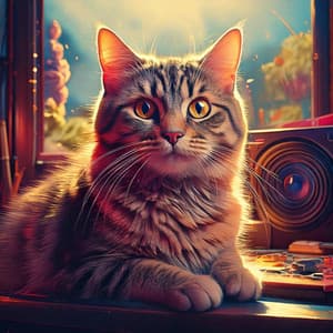 Cats' Musical Serenity: Lofi Playful Tunes - Lofi Chill Love