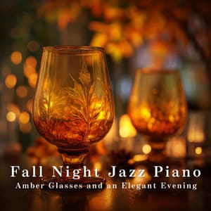 Fall Night Jazz Piano - Amber Glasses and an Elegant Evening - Dream House