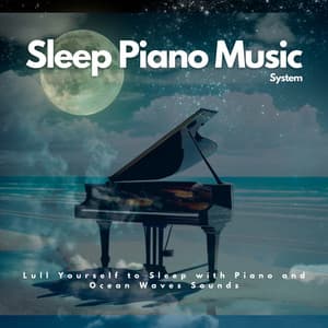 Lull Yourself to Sleep with Piano and Ocean Waves Sounds - Sleep Piano Music System