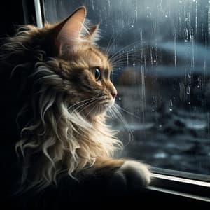 Armonías En La Lluvia: Música De Días Lluviosos Para Gato - Siente la naturaleza
