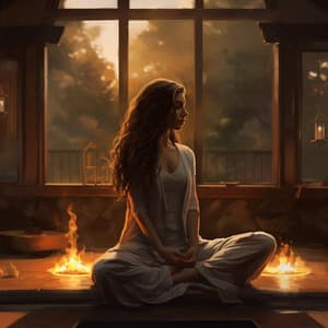 Llamas Tranquilas: Música Meditativa De Fuego - Bosque ambiental