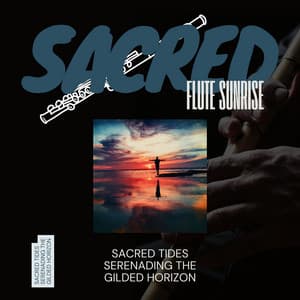 Sacred Tides Serenading the Gilded Horizon - Sacred Flute Sunrise