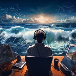 Binaural Ocean at Work: Productive Wave Harmonies - Supernatural Brainwave Power