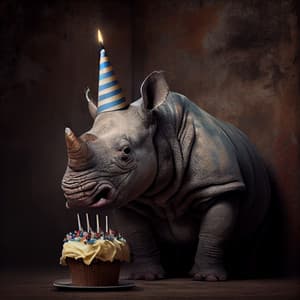 Happy Rhino - Happy Birthday