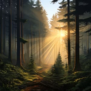 Woodland Sunrise Symphony: Birds in Harmony - Nature Caldwell