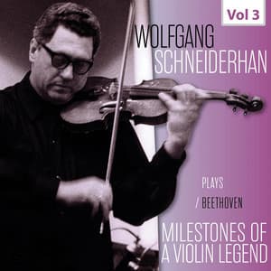 Milestones of a Violin Legend: Wolfgang Schneiderhan, Vol. 3 - Ludwig van Beethoven