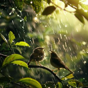 Binaural Birds and Rain for Nature Relaxation - Native American Nature