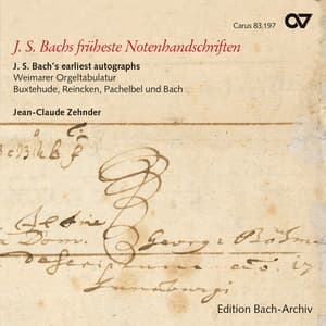 J. S. Bachs früheste Notenhandschriften - Jean-Claude Zehnder