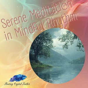Serene Meditation in Mindful Rhythm - Floating Crystal Feather