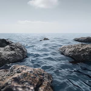 Tranquil Binaural Ocean for Sleep Aid - Flows of Sleep