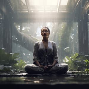 Oasis De Meditación Lluviosa: Melodía Consciente De Las Lluvias - Cielos Rubios