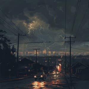 Peaceful Downpour with Chill Rain and Thunder Relaxation - Relaxing Music Zone