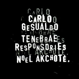 Carlo Gesualdo: Tenebrae Responsories for Good Friday - Carlo Gesualdo