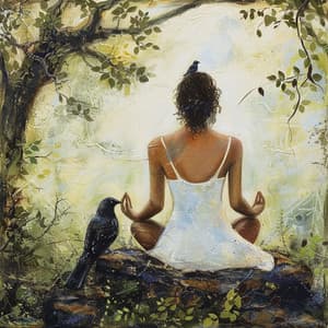 Ecos De Meditación Del Arroyo: Aves Binaurales En La Naturaleza - 92 96 Hz - Meditación Guiada