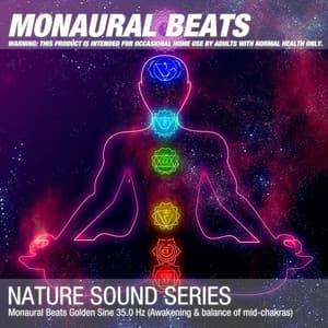 Monaural Beats Golden Sine 35.0 Hz - Binaural Beats
