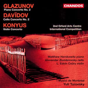 Glazunov, Davidov & Konyus: Concertos - Yuli Turovsky