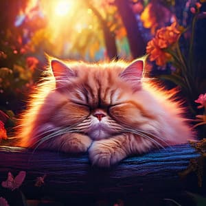 Lofi Night Music for Cats to Sleep - Cheerful Vibes