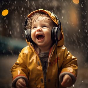 Rain Lullaby for Baby: Binaural Soft Chimes - Earth Frequencies and 432 Hz Frequencies
