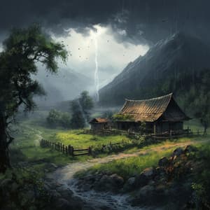 Countryside Rain Serenity: Gentle Drizzles - Nature Sounds Paradise