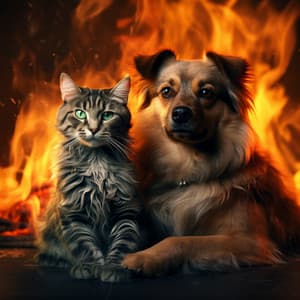 Peaceful Fire Night with Pets: Cantata's Pets Harmony - The Nature Field Recorder