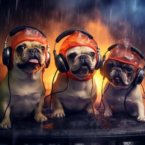 Rain Echoes: Melodic Tails for Canine Calm - Rain Therapy