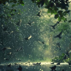 Binaural Nature Escape: Rain and Birds in Harmony - Stereo Outdoor Sampling