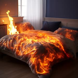 Sleep Flames: Soothing Hearth Ballad - chromatic reflections