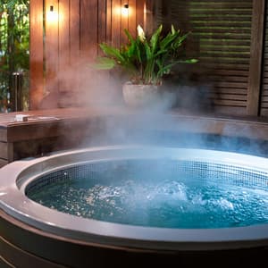 Serenidad De Spa: Música Para La Relajación Y El Bienestar - Sonidos de fuego con ruido blanco burbujeante