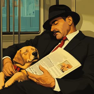 Saxophone Lunaire: Doux Rêves pour Chiens Endormis - Music for Calming Dogs