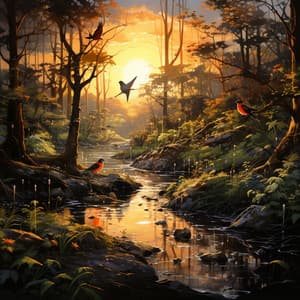 Atención Plena Tranquila En La Orilla: Cantos De Pájaros Y Paisajes Sonoros Relajantes Para La Concentración - El puente de un carril