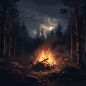 Fire's Soothing Touch: Relaxation and Warmth - Silent Night Music