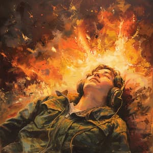 Fire Lullaby: Gentle Sleep Harmony - Floating Melodies