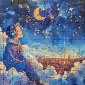 Traumhafte Pausen: Ein Bisschen Frieden in Dieser Wirbelnden Puzzle-Galaxie - Weißes Rauschen HD