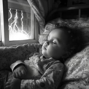 Lluvia Binaural Y Truenos Suaves Para El Sueño Tranquilo Del Bebé - Dormir Ayuda