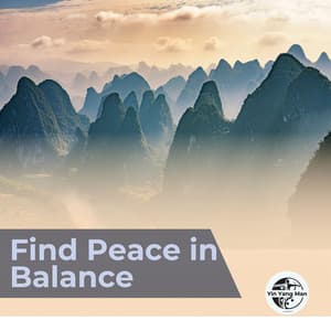 Find Peace in Balance - Yin Yang Man