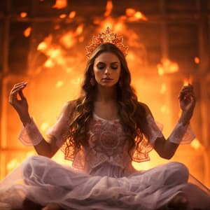 Fire's Meditative Magic: Hymn of Inner Harmony - Cleaning Music