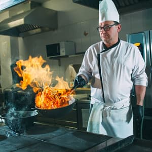 Harmonic Work Dedication: Fire's Chill Music for Hardworking Moments - Mystical Nature Fire Sounds