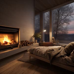 Sueños Melódicos Junto Al Hogar: La Hora De Dormir Del Fuego - Música de noche de paz