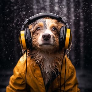Canine Rain: Playful Paws Beat - Nature Sounds And Whispers