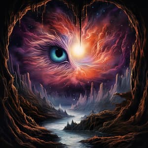 Harmonic Feline Melodies: Ocean Ripples' Musical Journey - Nature Goddess