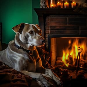 Dog's Cozy Firelight: Ballad of Peaceful Bonding - The Wild Walkers